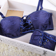 Intimates Japanese super Sexy bra push up white   black Princess straps belt lace women bra sets  EF8