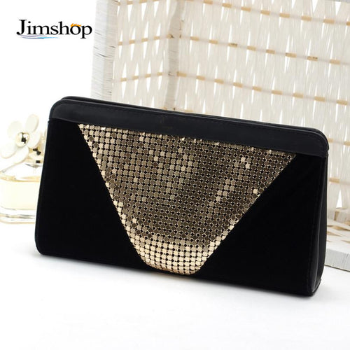 Jimahop Fashion Women Clutch Dazzling Sequins Glitter Handbag Evening Bag Purse Fast Shipping EF8