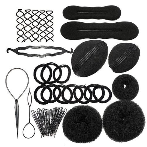 1 Set DIY Elastic Clamping Hairstyle Entrainment Tied Hair Weaving Hairstyle Braid Maintenance Tools EF8