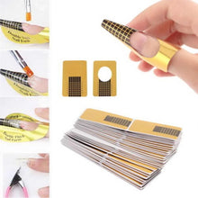 100pc Nail Art Tips Extension Forms Guide French DIY Tool Acrylic UV Gel EF8