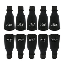 10pc Nail Art Polish Lacquer Easy Remover Soak Off Cap Clip Magic UV Gel Nail Polish Remover Wrap Tools EF8