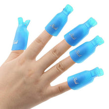 10pc Nail Art Polish Lacquer Easy Remover Soak Off Cap Clip Magic UV Gel Nail Polish Remover Wrap Tools EF8