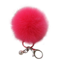 18 Fluffy Ball Keychain Cute Simulation Rabbit Fur Ball Key Chain For Car Key Ring Car Ornaments Bag Pendant key ring EF8