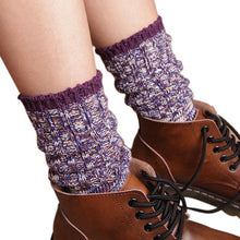 Fashion Women Boot In Tube Socks Vintage Thick Knitting Women Socks EF8