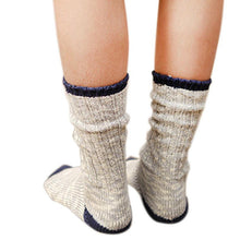 Fashion Women Boot In Tube Socks Vintage Thick Knitting Women Socks EF8