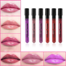 Makeup Long Lasting Lip Gloss 6 Colors Waterproof Liquid Lipstick Red / Purple Lipgloss Cosmetics EF8