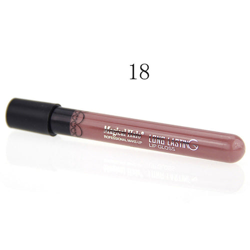 Makeup Long Lasting Lip Gloss 6 Colors Waterproof Liquid Lipstick Red / Purple Lipgloss Cosmetics EF8
