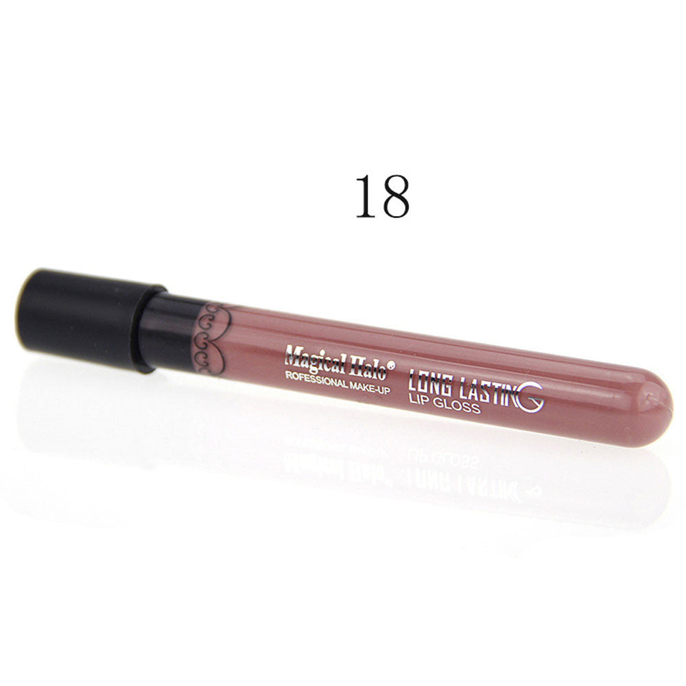 Makeup Long Lasting Lip Gloss 6 Colors Waterproof Liquid Lipstick Red / Purple Lipgloss Cosmetics EF8