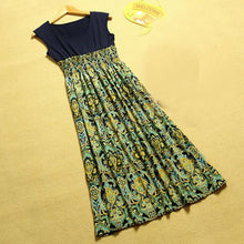 Lady Womens Flower Print Bohemia Style Sleeveless VMaxi Long Dress ping EF8