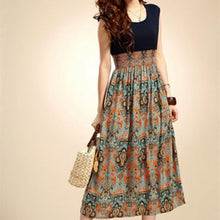 Lady Womens Flower Print Bohemia Style Sleeveless VMaxi Long Dress ping EF8