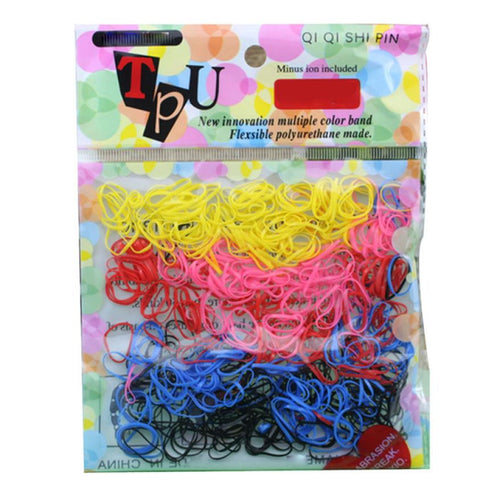 200-300pc Rubber Hairband Rope Ponytail Holder Elastic Hair Band Ties Braids Fast Shipping s EF8