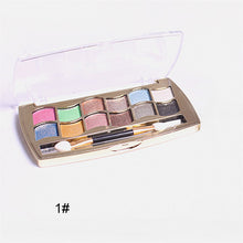 12 colors diamond bright colorful eye shadow super flash paleta de maquiagem Glitter eyeshadow with brush makeup EF8