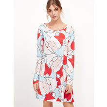 Ladies Women Long Sleeve Olaf Santa Hat Printing Party Swing Dress 17 Colors EF8
