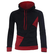 Men's Fashion Slim Fit Long Sleeve Splice Hooded Hoodies Outwear Top Hooded Sportswear EF8