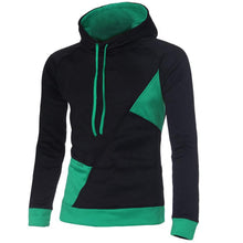 Men's Fashion Slim Fit Long Sleeve Splice Hooded Hoodies Outwear Top Hooded Sportswear EF8