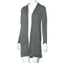 Korean Womens Lady Elegant Casual Knit Sleeve Sweater Coat Loose Long Cardigan Jacket Fast Shipping EF8