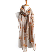 Lady Soft Scarves Womens Long Cute Fox Print Scarf Wraps Shawl EF8