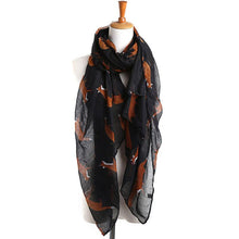 Lady Soft Scarves Womens Long Cute Fox Print Scarf Wraps Shawl EF8