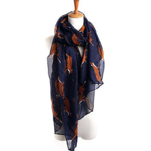 Lady Soft Scarves Womens Long Cute Fox Print Scarf Wraps Shawl EF8