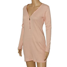 Women Bandage Dress Women's Sexy Bodycon Long Sleeve Zip Deep V-Neck Night Club Party Dresses vestidos EF8