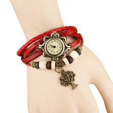 Dress Women Watch Quartz Weave Around Leather Bracelet Lady Woman Wrist Watch Fast Shipping EF8