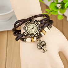 Dress Women Watch Quartz Weave Around Leather Bracelet Lady Woman Wrist Watch Fast Shipping EF8