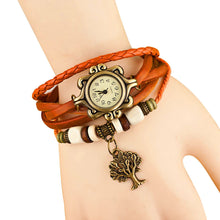 Dress Women Watch Quartz Weave Around Leather Bracelet Lady Woman Wrist Watch Fast Shipping EF8