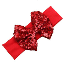 Fashion Elastic Children Baby Girls Headband Cute Sequins Bow Baby Girl Hair Accessories Fastshipping EF8