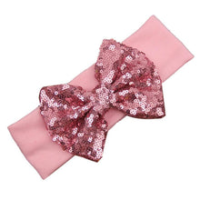 Fashion Elastic Children Baby Girls Headband Cute Sequins Bow Baby Girl Hair Accessories Fastshipping EF8