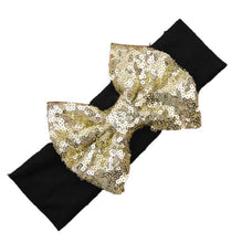 Fashion Elastic Children Baby Girls Headband Cute Sequins Bow Baby Girl Hair Accessories Fastshipping EF8