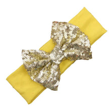 Fashion Elastic Children Baby Girls Headband Cute Sequins Bow Baby Girl Hair Accessories Fastshipping EF8