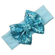 Fashion Elastic Children Baby Girls Headband Cute Sequins Bow Baby Girl Hair Accessories Fastshipping EF8