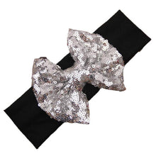 Fashion Elastic Children Baby Girls Headband Cute Sequins Bow Baby Girl Hair Accessories Fastshipping EF8