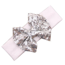 Fashion Elastic Children Baby Girls Headband Cute Sequins Bow Baby Girl Hair Accessories Fastshipping EF8