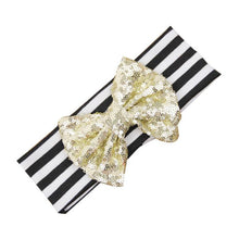 Fashion Elastic Children Baby Girls Headband Cute Sequins Bow Baby Girl Hair Accessories Fastshipping EF8
