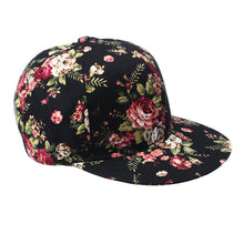Fashion Korean Flowers Women Floral Hip-Hop Hat Flat Adjustable Baseball Cap Tops Hats ing EF8