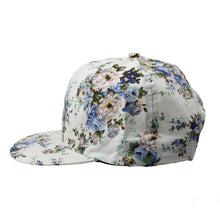 Fashion Korean Flowers Women Floral Hip-Hop Hat Flat Adjustable Baseball Cap Tops Hats ing EF8