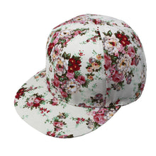 Fashion Korean Flowers Women Floral Hip-Hop Hat Flat Adjustable Baseball Cap Tops Hats ing EF8