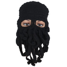 Fashion Unisex Warm Knitted Wool Ski Face Mask Hat Squid Cap Cthulhu Tentacles Beanie Hat EF8
