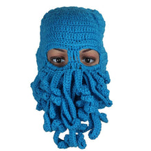 Fashion Unisex Warm Knitted Wool Ski Face Mask Hat Squid Cap Cthulhu Tentacles Beanie Hat EF8