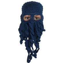 Fashion Unisex Warm Knitted Wool Ski Face Mask Hat Squid Cap Cthulhu Tentacles Beanie Hat EF8