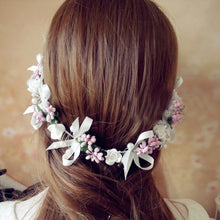 Fashion Wedding Bridesmaid Boho Floral Flower Festival Forehead Headband Hair Garland EF8