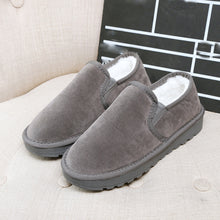Fashion Women Boots Flat Ankle Fur Lined Warm Snow Breathable Shoes Lazy shoes Big Size 35-43 Drop Shipping EF8