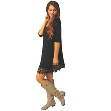Fashion Women Casual Hem Lace Splice Long Sleeve Party Dress Sexy Bodycon Evening Mini Dress Vestidos Plus Size EF8