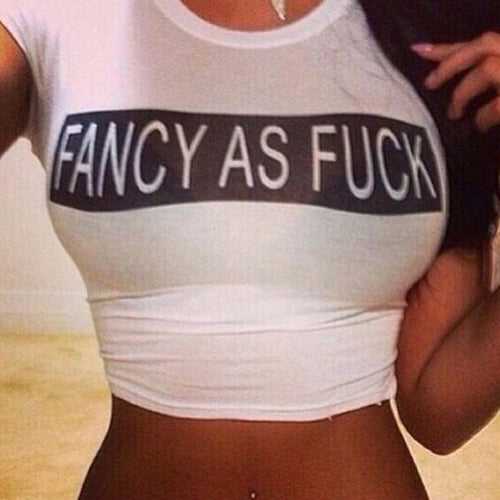Fashion Women Letter Print Shirts Cotton Short Sleeve T Shirts Tops Slim Bodycon Harajuku Camisetas EF8