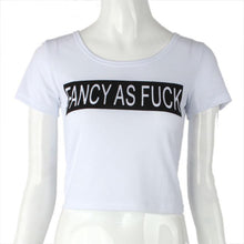 Fashion Women Letter Print Shirts Cotton Short Sleeve T Shirts Tops Slim Bodycon Harajuku Camisetas EF8