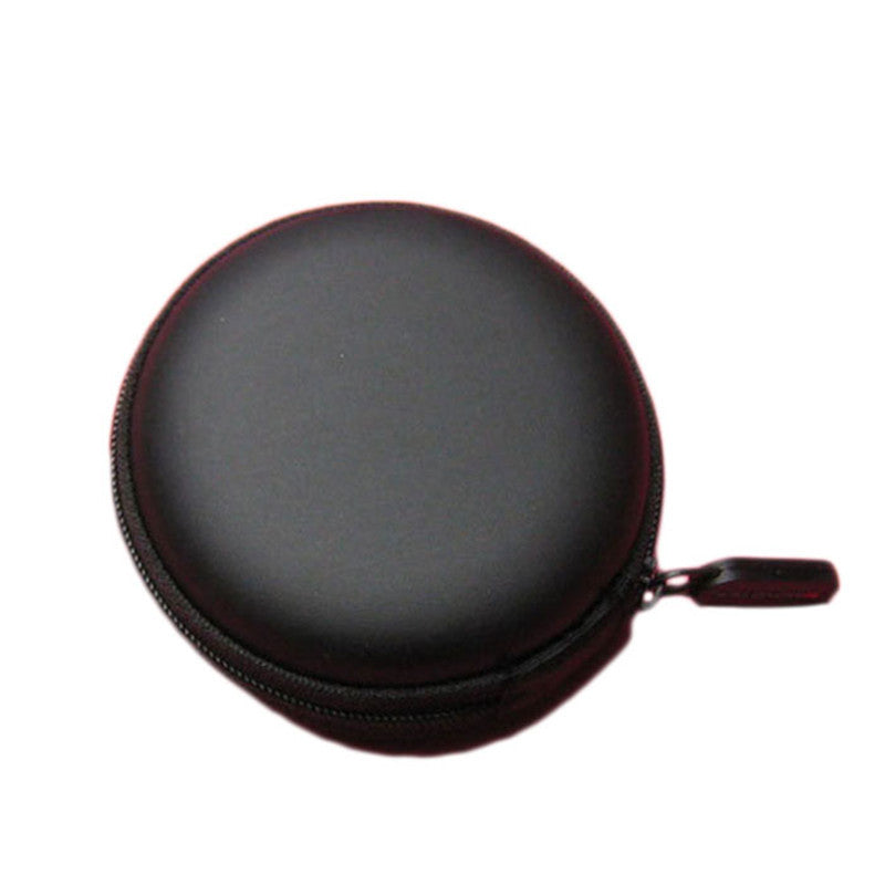 Colourful Portable Mini Round Hard Storage Case Bag for Earphone Headphone SD TF Cards Keys EF8