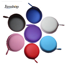 Colourful Portable Mini Round Hard Storage Case Bag for Earphone Headphone SD TF Cards Keys EF8