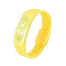 Women men Korean Popular Students Watch Mens Womens Rubber LED Date Sports Digital Bracelet Wrist Watch Gifts EF8