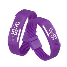 Women men Korean Popular Students Watch Mens Womens Rubber LED Date Sports Digital Bracelet Wrist Watch Gifts EF8